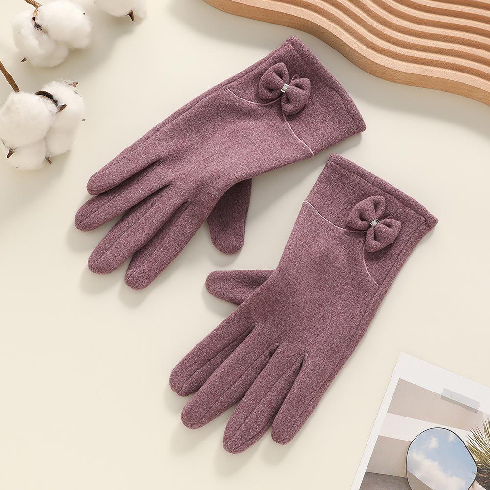 Warme Handschuhe Herren und Damen Winter Kaninchen Samt aufgeschichtet verdickt Outdoor Reiten winddicht und kältebeständig Dreilinien-Handschuhe