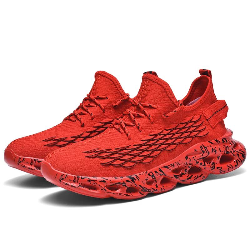 

2024 Новые спортивные теннисные туфли Удобные спортивные мужские толстые спортивные туфли не из кожи Повседневная повседневная теннисная обувь для мальчиков 48 красный