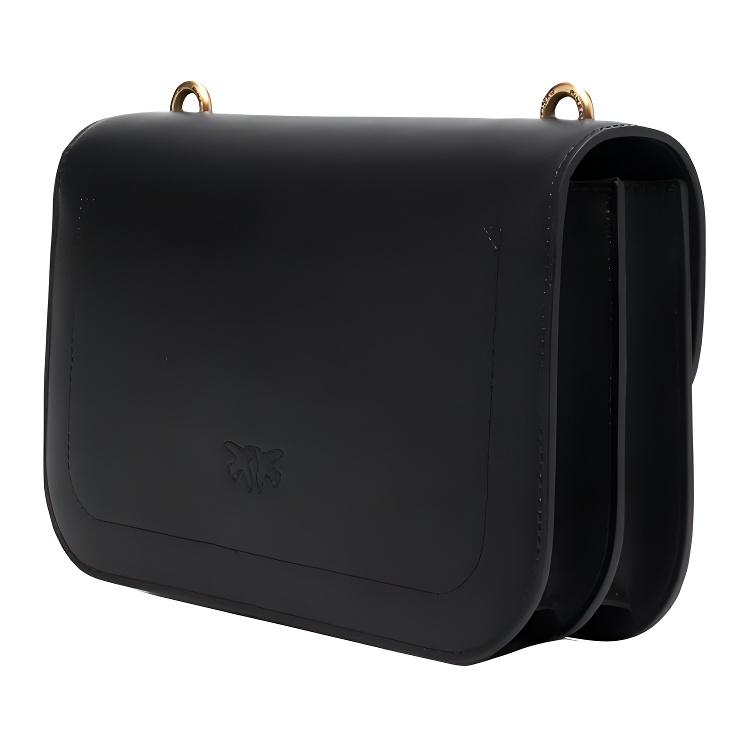 New PINKO Calfskin Shoulder Bag Women's Black 1P22U1-Y5H7-Z99Q