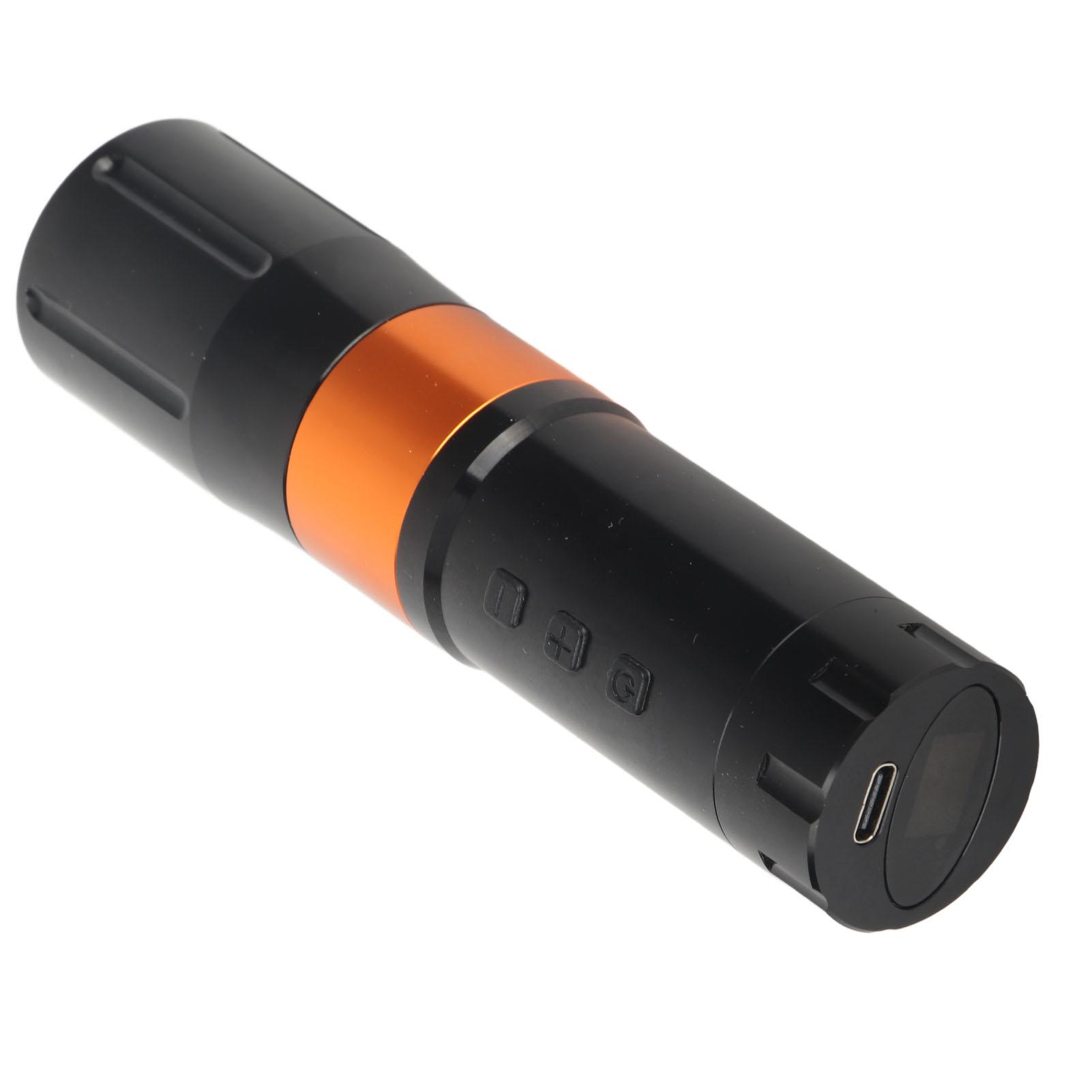 

Беспроводная роторная тату-машинка с ходом 3 мм, быстрая зарядка, светодиодный дисплей, картридж из алюминиевого сплава оранжевый