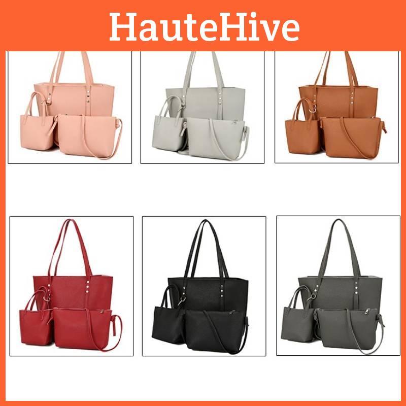 Womens Fashion Tote With Sewed Accents And Internal Storage For Daily Wear