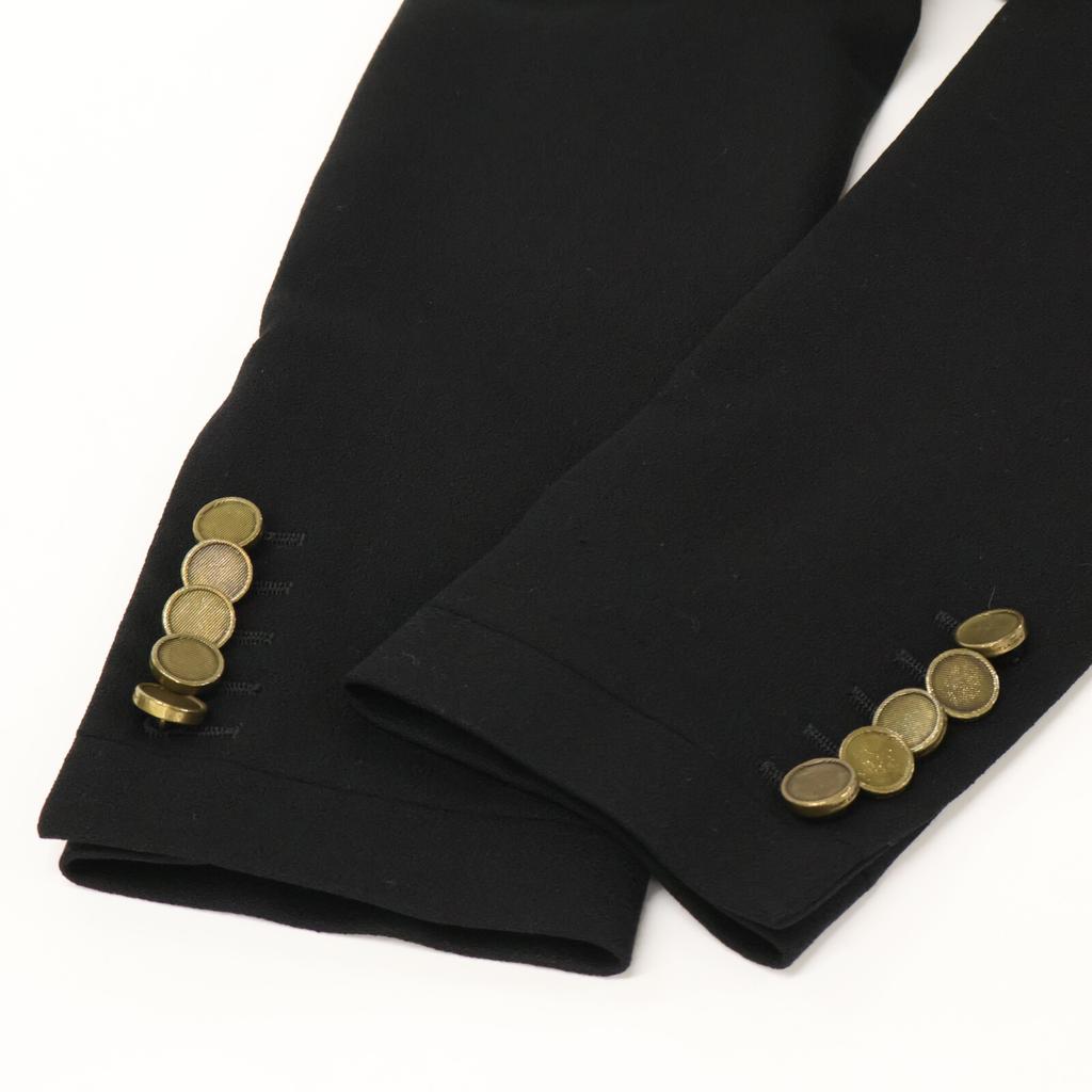 Saint Laurent Paris [Excellent Condition/Domestically Authorized] 321520 Eddie Era Gold Button Napoleon Jacket 38 blackUsed