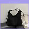 Fashion Solid Color Suede Shoulder Bag For Women With Magnetic Closure And Cell Phone Pocket