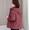 Autumn Winter Thicken Warm Parka Women Casual Solid Color Big Pocket Loose Short Hooded Coat Jackets Outwear