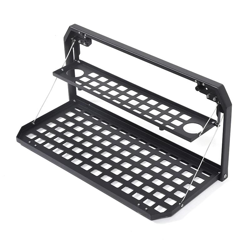 

Aluminum Alloy Black For Land Rover Defender 2020-24 Off-Road Travel Car Tailgate Table Back Door Foldable Shelf Car Accessories чёрный
