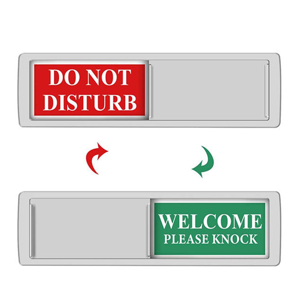Do Not Disturb Convenient Room Status Sign Vacant Occupied Door Sign In Use Slider for Bathroom and Meeting