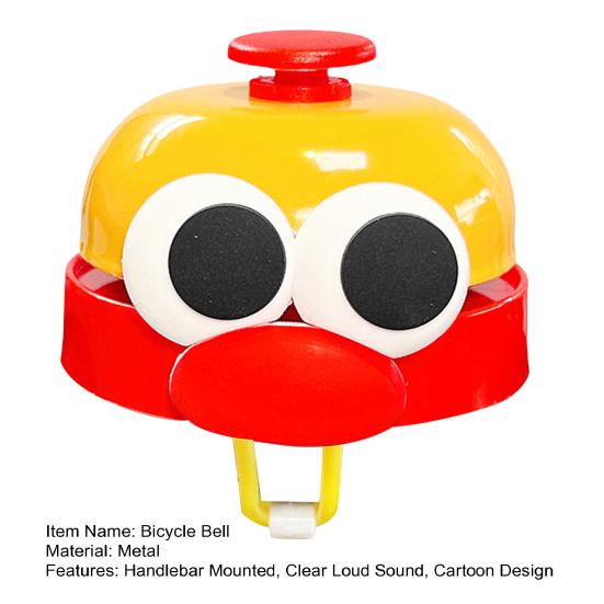 Cartoon Sausage Lip Bicycle Bell Crisp Loud Sound Lightweight Universal Children Bicycle Scooter Handlebar Alarm Bell Bike Accessories