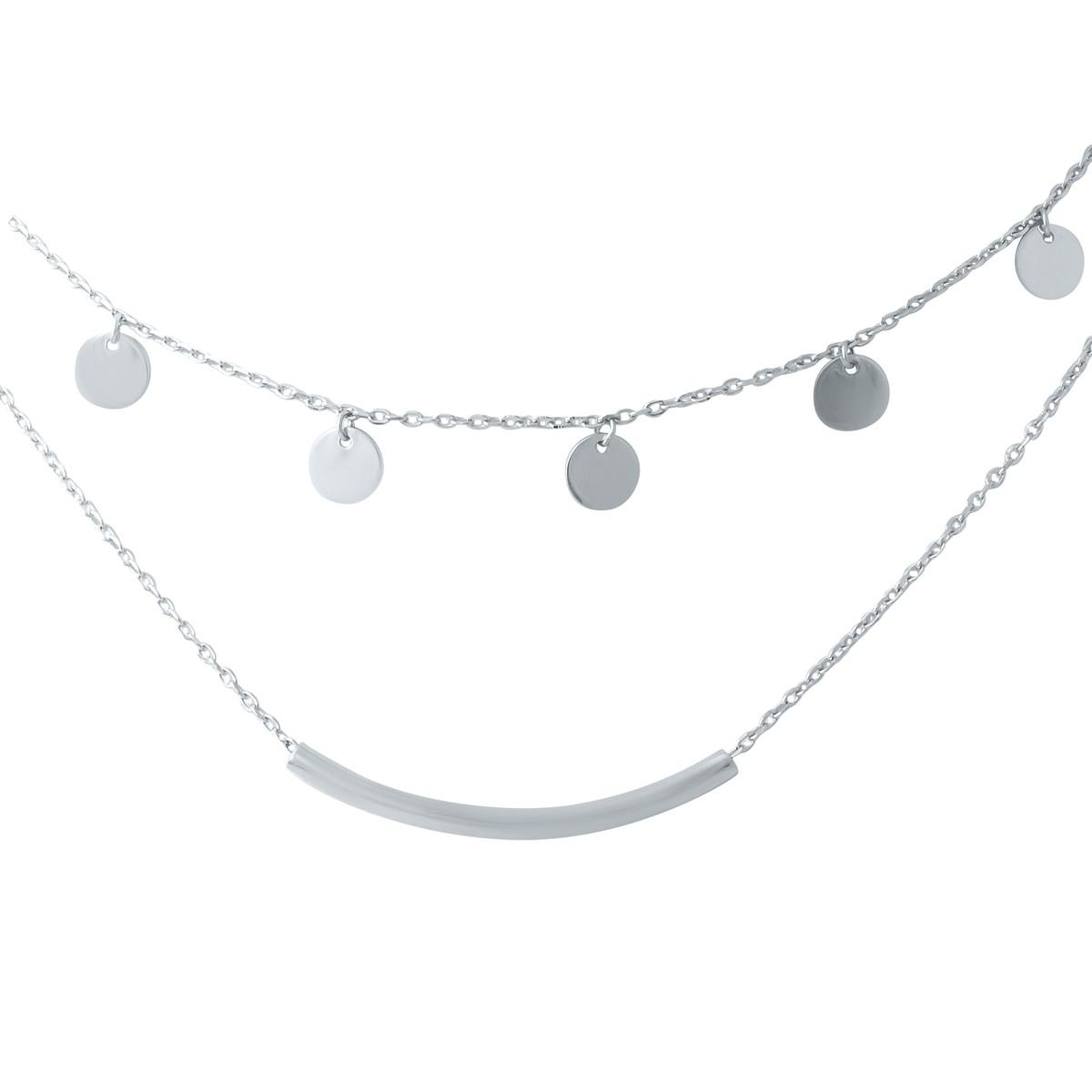 

Срібне кольє без каміння (1935958) 400430