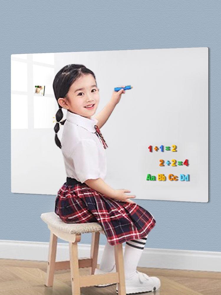 Magnetic White Board Sticker Removable Wall Dry Erase Board Erasable Surface Magnetic Dry Erase Whiteboard for Kids Office Home