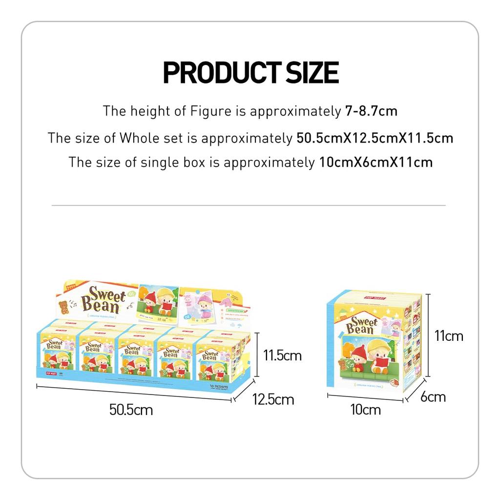 POP MART Süße Bohne Feiert Gewöhnliche Tage Serie Szene Set (1 Stück) Pop Mart Gachapon Blind Romantische Ring Box Serie 4 Szenen Set Geburtstagsgeschenk