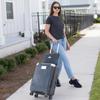 BlueHills Premium Soft Travel Blanket and Pillowcase for Flight Throw and Compact Large Warm Travel Airplane Portable Gray Airplanes, Blanket, Bag,