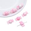 200Pcs Acrylic Beads Charms Solid Color Gradient Coated Beads For Bracelet Necklace Jewelry Making