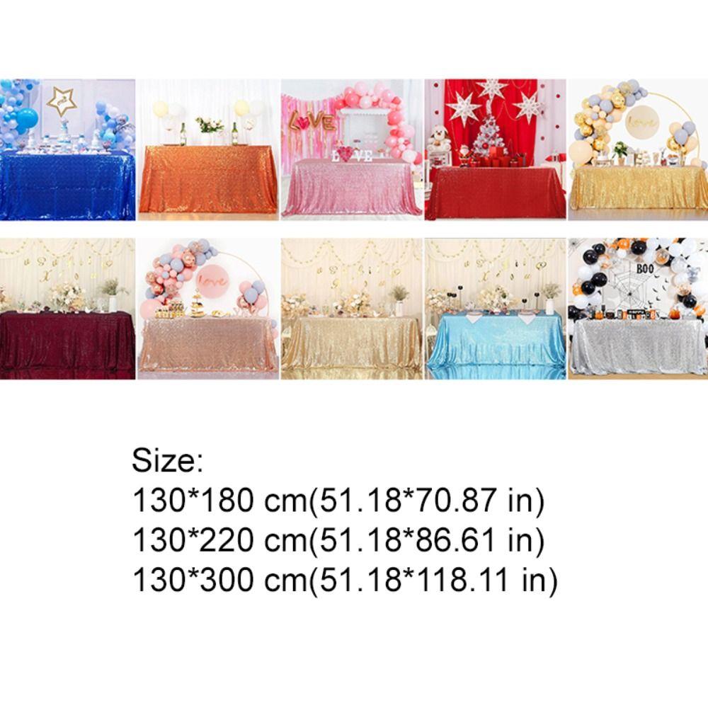Sparkling Party Sequin Tablecloth Rectangular Table Decoration Creative Table Linen Hotel