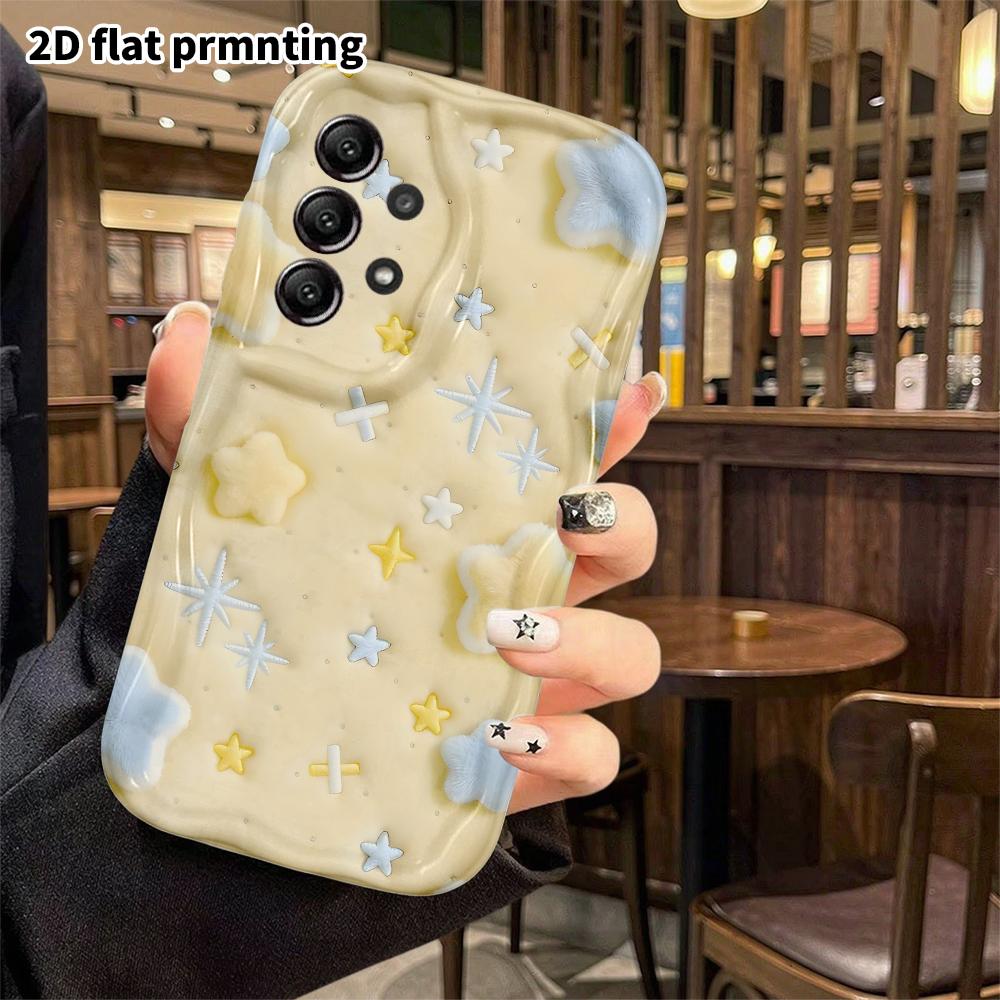 Phone Case: 2D Flat, Suitable for Samsung Galaxy A34 A35 M05 M06 S20 S22 S21 FE Plus 5G Protective Case, Star Pattern, Perfect Christmas and Halloween