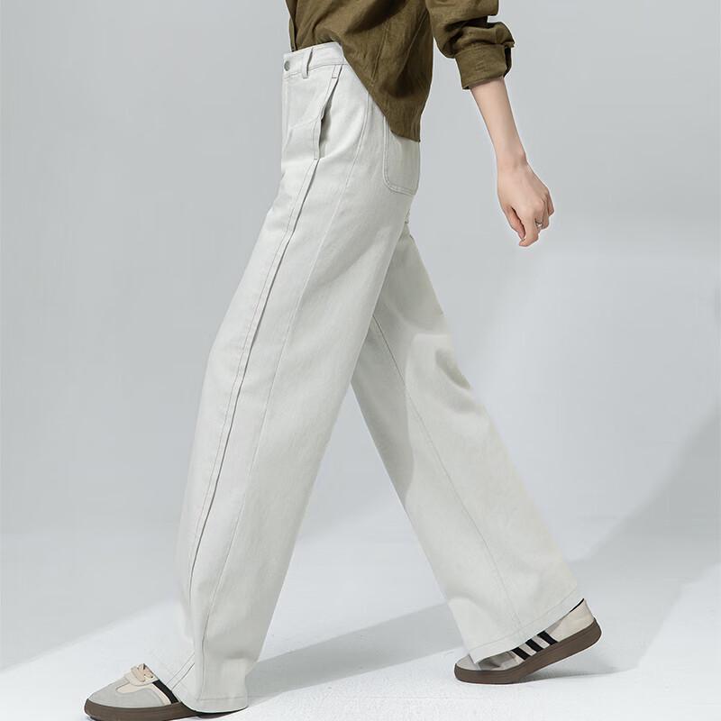 Women's High-Waist Loose Straight Wide-Leg Jeans