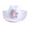 Star Pointed Five Cowboy Hat Costume Set Silk Scarf Motif Party Celebrations