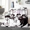 Txt Poster Print Flannel Blanket High Quality Warm Comfortable Cover for All Seasons Perfect for Gifts Home Decor