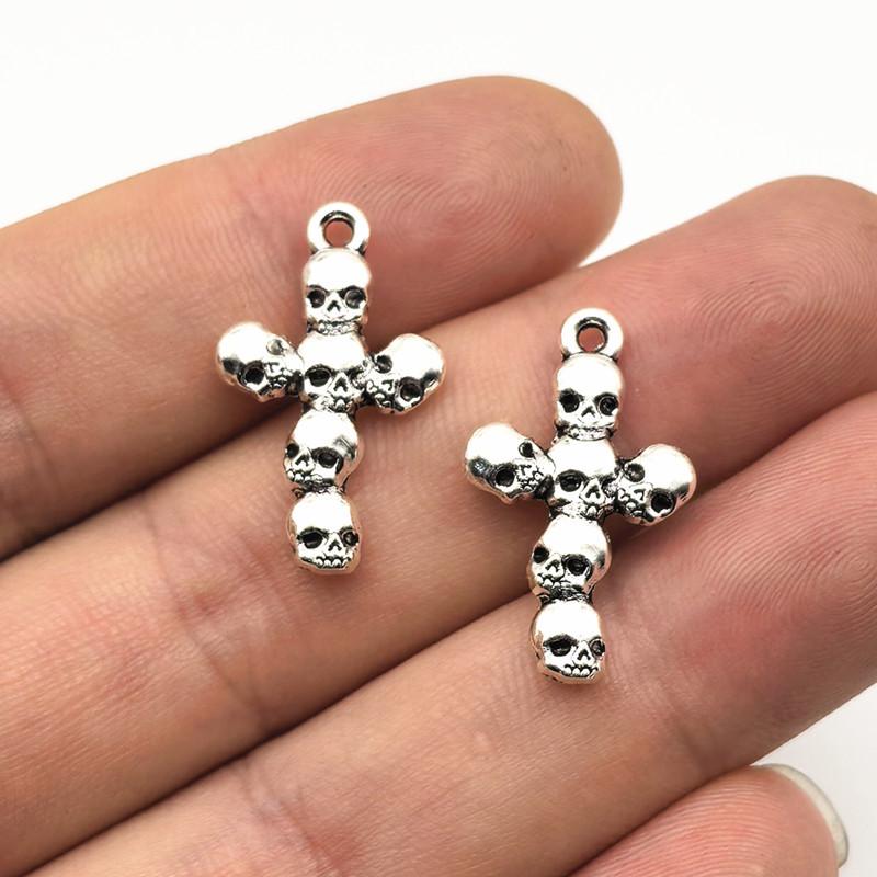 Retro Zinc Alloy Cross Pendant for DIY Jewelry