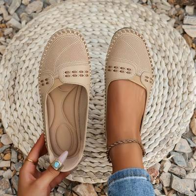 Women's Slip On Loafers 2026 Spring Autumn Fashion Size 44 Vintage Non Slip Flats Comfortable Lightweight Soft Sole Casual Shoes