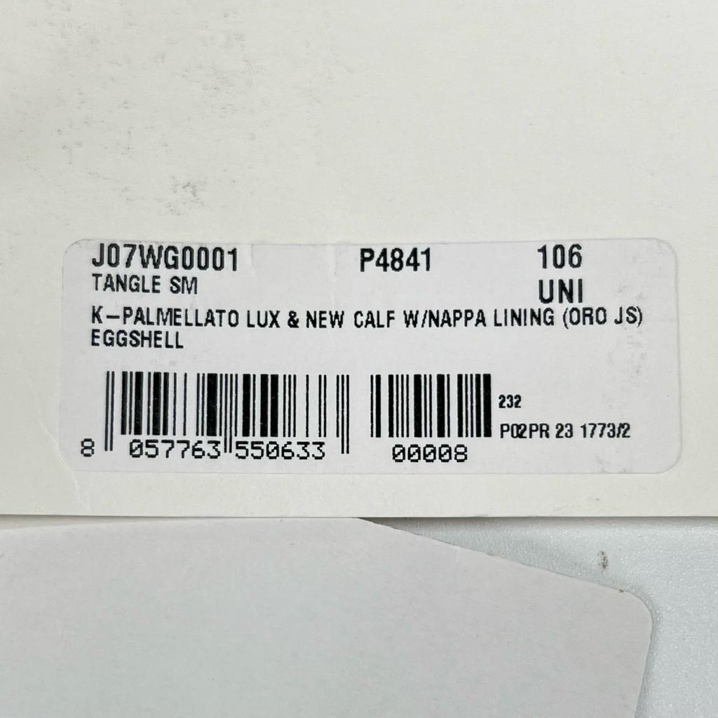 Pristine JIL SANDER Shoulder Bag Tangle SM White Leather Women Used