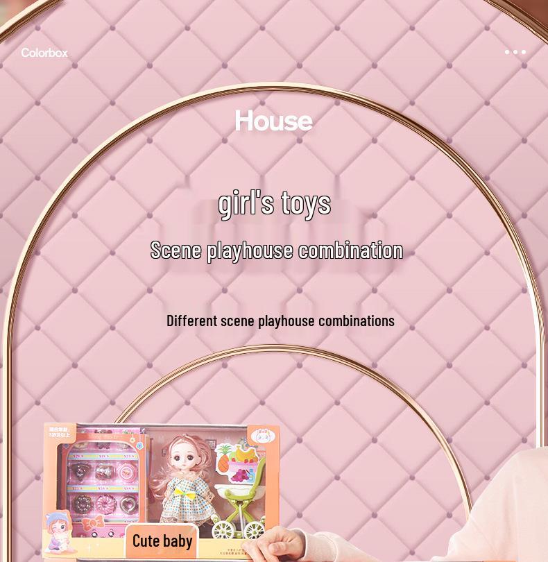 Princess Doll Gift Box Set: Dress-Up Barbie Doll Toys for Girls