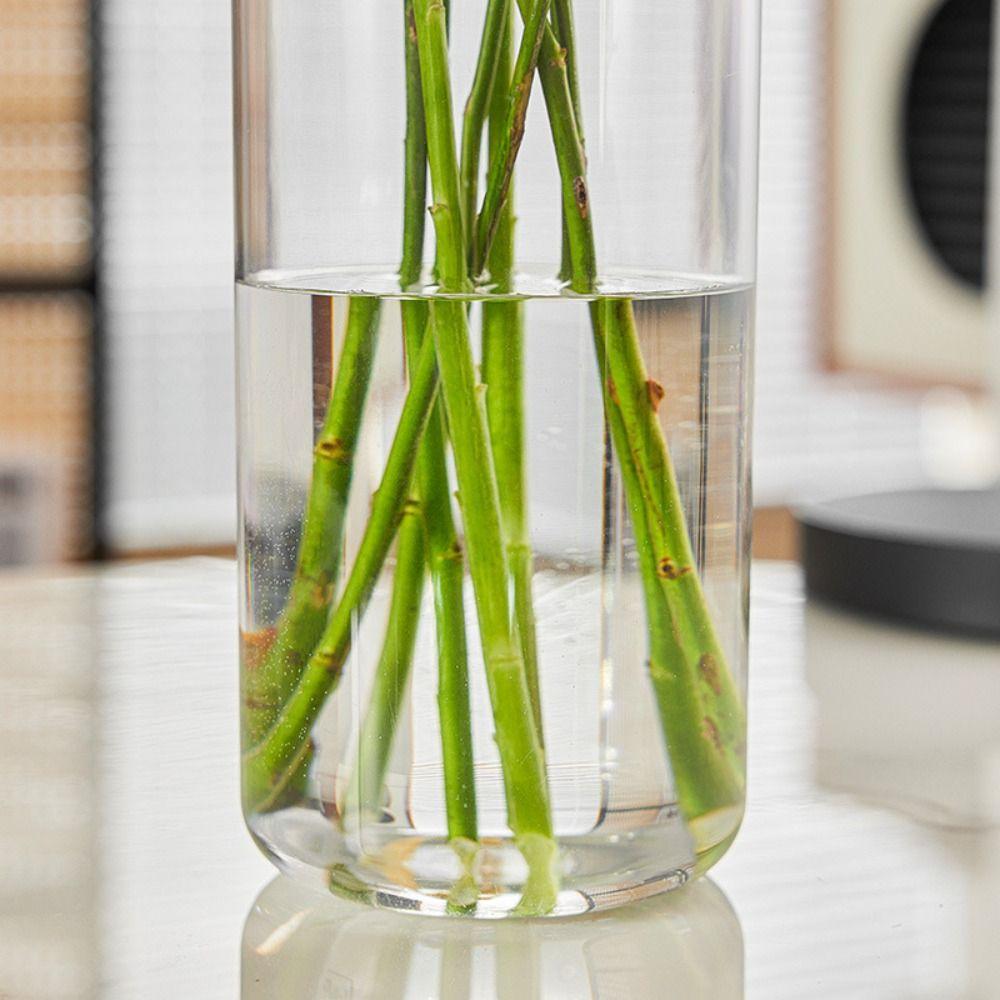 Creative Hydroponic Flower Vase Unbreakable Clear Cylinder Vase  Wedding Centerpieces