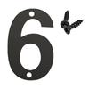4inch/10cm Fashion Steel with Screw Door Label Numeral Tag 0 To 9 Number Plate Sign