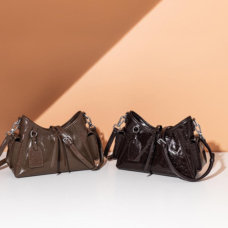 Fashionable Large-capacity Genuine Leather Women's Bag Tote Bag Chain Bag  Single-shoulder Large Bag