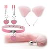 Anal Sex Toys Fox Tail Butt Plug Sexy Plush Cat Ear Headband With Bells Necklace Set Massage Sex Toys For Women Couples Cosplay