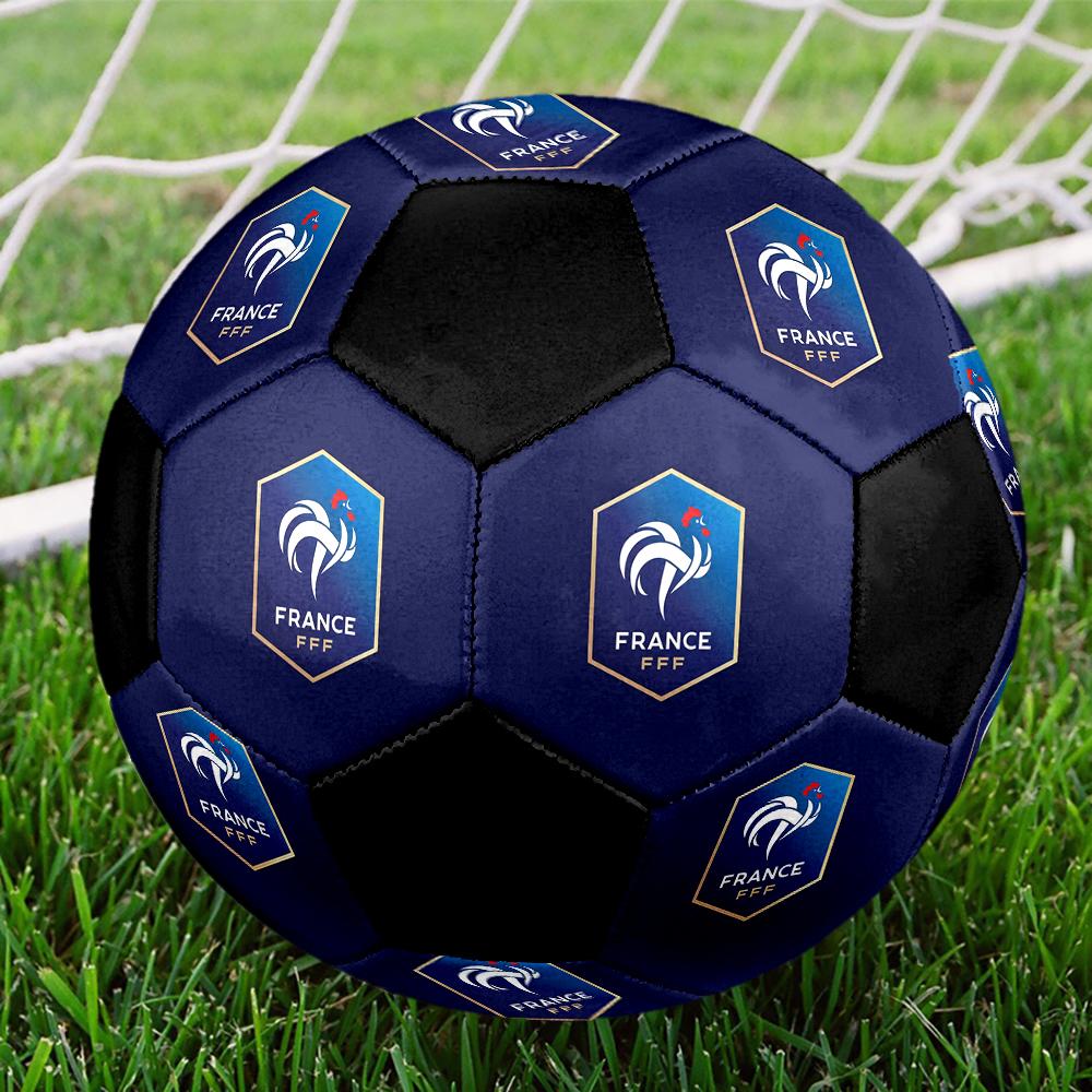 TAGLIA 5 Pallone da Calcio Federazione Calcistica Francese Colorato Per Tutte le Età Cucito a Macchina PVC Pronto per la Competizione Resistente Alta Rimbalzabilità