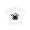 Superstar Graphic T Shirt Black Star Print And Text Casual Wear For Men And Women