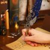 Pen Office Supplies Writing Dip Pen Feather Pen Set Glittering Quill Pen Set Feather Dip Pen
