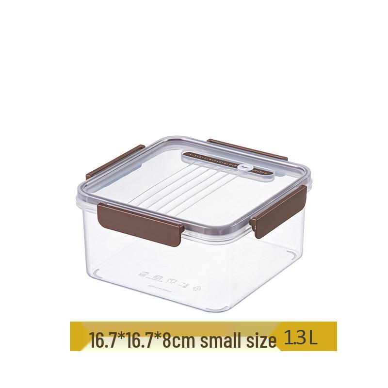 Transparente Hitzebeständige Küchenaufbewahrungsbox für Gemüse & Obst mit Verschluss für Kühlschrank- & Mikrowellenverwendung