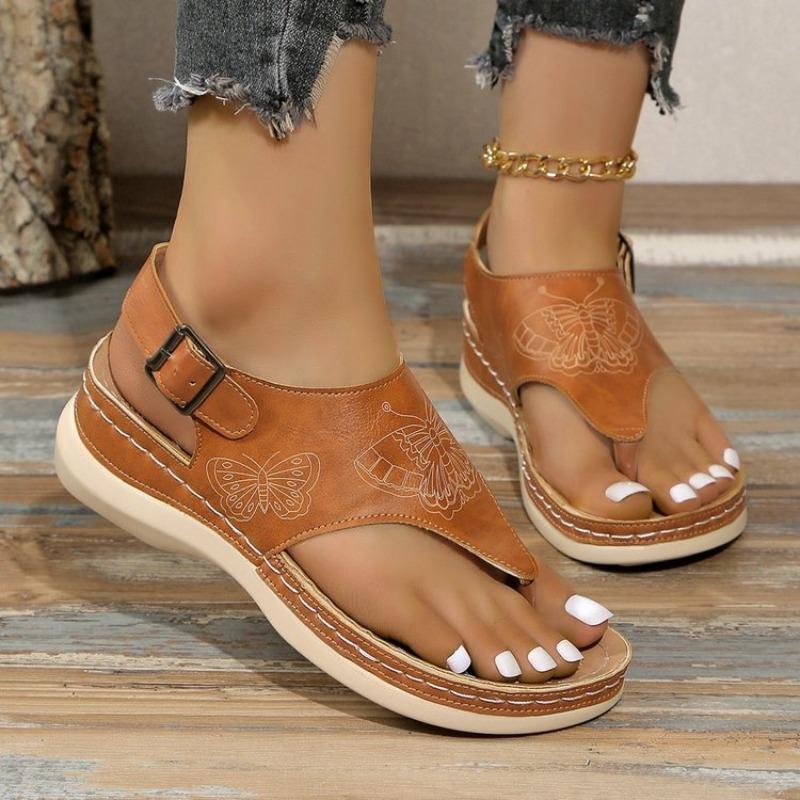 

Large-sized Women s Shoes with Perforated Thick-soled Flip-flops 36 білий