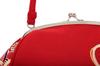 Clasp Bag Red Chrysanthemum Camellia Flower Mizuhiki Embroidery Qinghai Wave Crepe Crepe Retro Handbag Casual For Coming of Age For For Graduation For