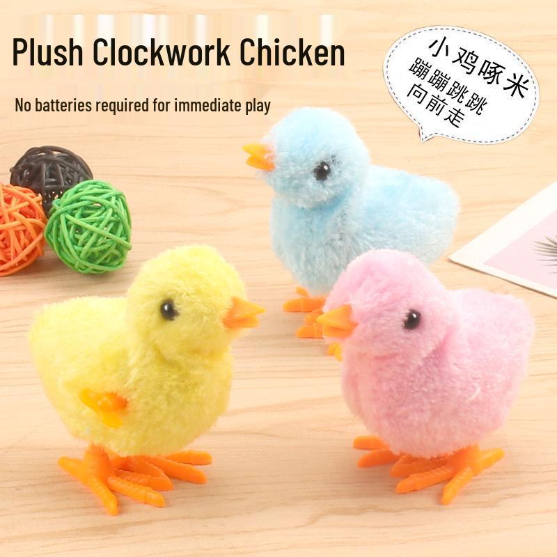 Popular Clockwork Jumping Chicken Toy – Cute Internet Sensation