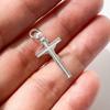 Pure Real 925 Silver Cross Pendant Necklace For Women Girl Men Jewelry Eternal Spiriti Faith Power Passion Of Jesus