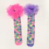 1 paire de chaussettes pour enfants de couleur cartoon élégantes, chaussettes montantes à la mode tridimensionnelles pour filles, adaptées à toutes les saisons