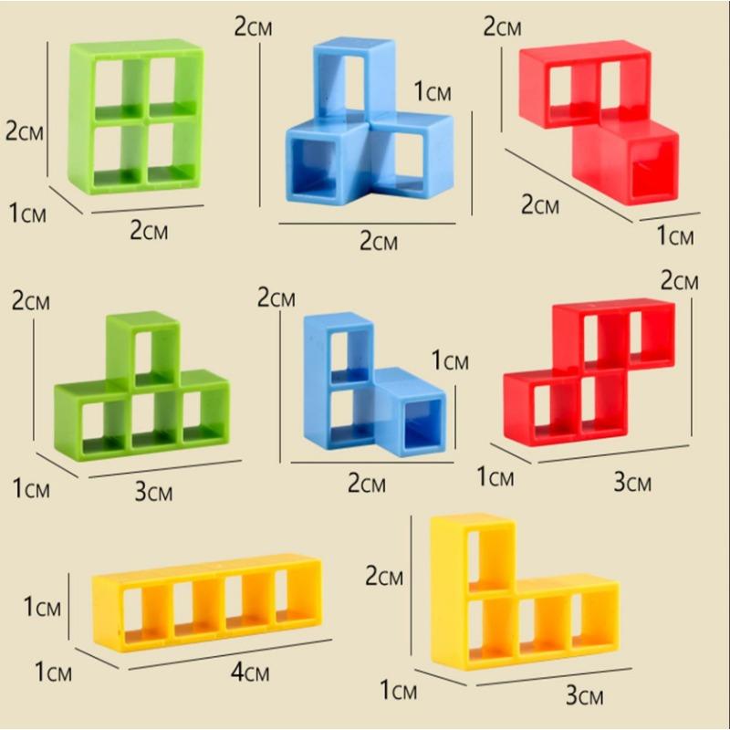 Children's Swinging Stacked High Balance Building Blocks Russian Building Block Blocks Jenga Desktop Toy