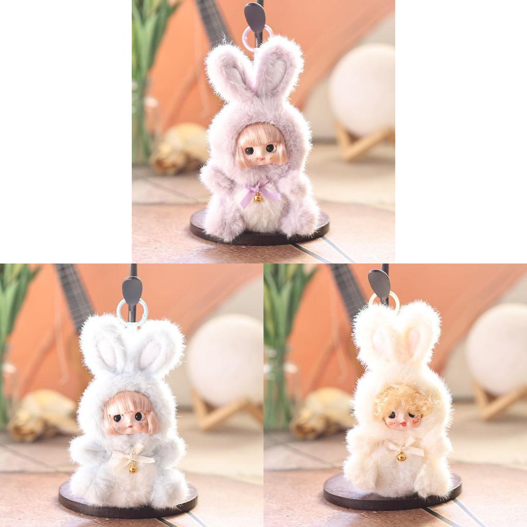Plush Animal Keychain With Soft Crystal Plush For Kids And Adults