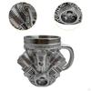 Engine Coffee Mug Car Model Heat Resistant Creative Reusable Drink Cup with Handle for