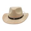 French Premium Top Hat Suede Four Seasons Sunscreen Sun Hat Western Cowboy Hat