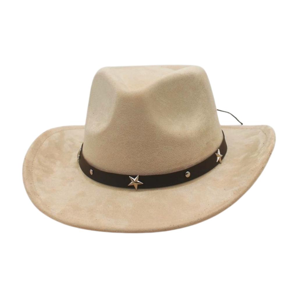 French Premium Top Hat Suede Four Seasons Sunscreen Sun Hat Western Cowboy Hat