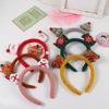 Snowman Elk Hair Accessories Women Hair Band Christmas Cartoon Headband Korean Style Head Hoop