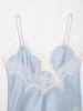 European and American Women's Lace Trimmed Lingerie-Style Top - Trendy Fashion Style.