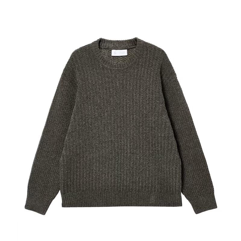 Jack & Jones Men's Loose Ribbed Crew Neck Knit Sweater