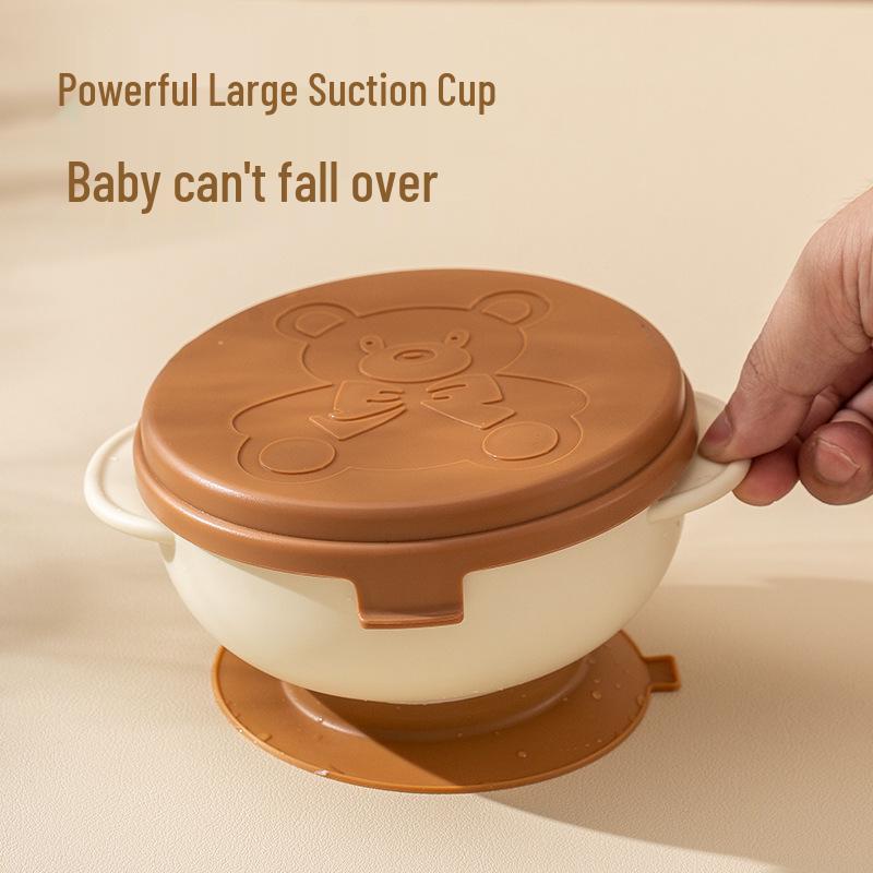 Kids Tableware Set: Anti-Fall Suction Bowl, Baby Plate, Training Chopsticks, Spoon & Fork