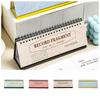 2Pcs Retro 2025 Planning Desk Calendar Comprehensive Weekly Agenda Planner Table  School