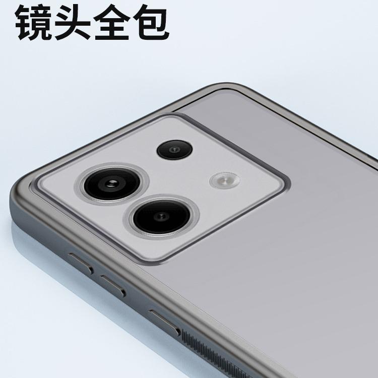 Applicable to Redmi note11pro mobile phone case translucent silicone with its own lens film men's and women's note11 full