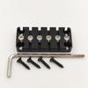 6-String Headless Electric Guitar Brass String Locks String Locks Prevents Detuning Black String Locks for Bridge and Nut with Screws